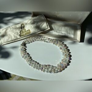 Vintage Crystal Beaded Necklace